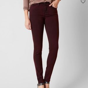 KanCan Mid-Rise Maroon Skinny Jean